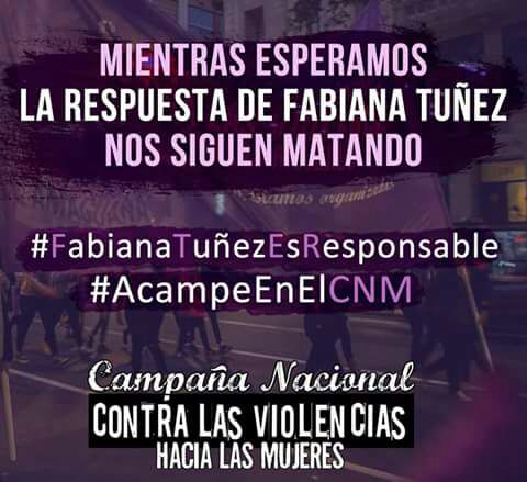 Frente a la negativa, acampe